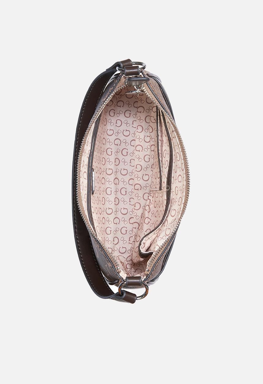 GUESS - Granby mini crossbody top zip - brown