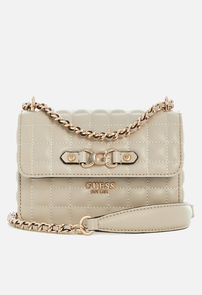 GUESS - Nadira mini convertible crossbody flap - cream