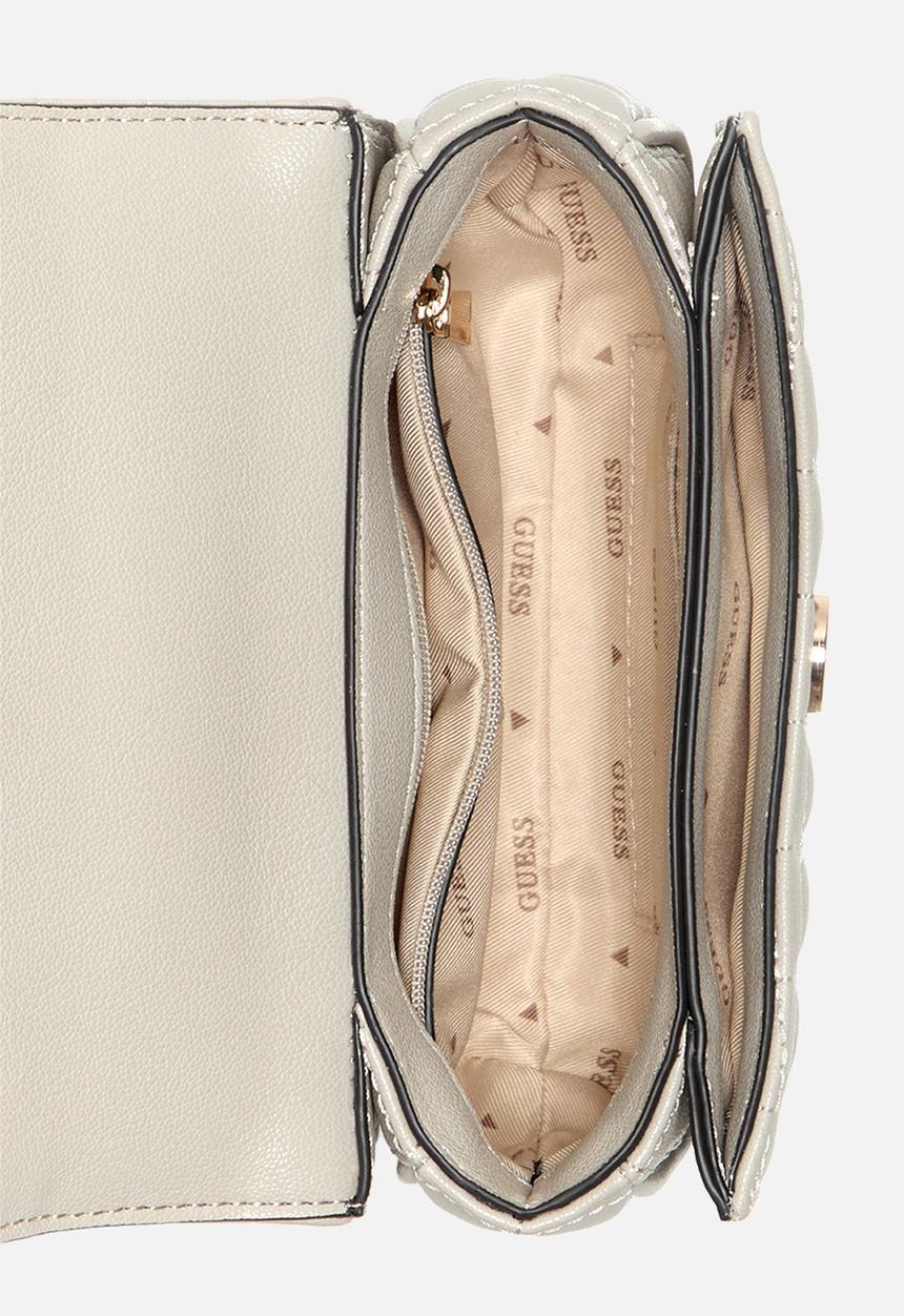 GUESS - Nadira mini convertible crossbody flap - cream