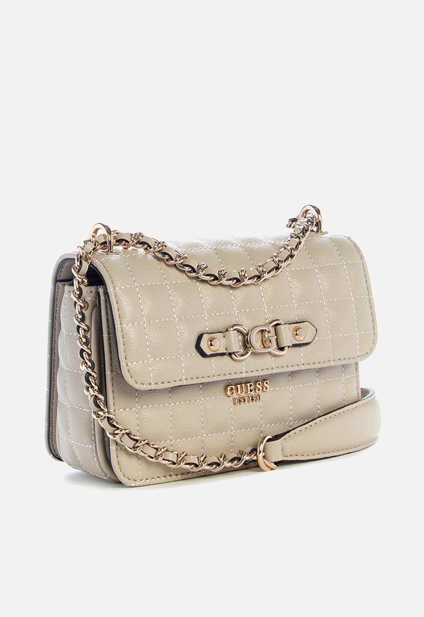 GUESS - Nadira mini convertible crossbody flap - cream