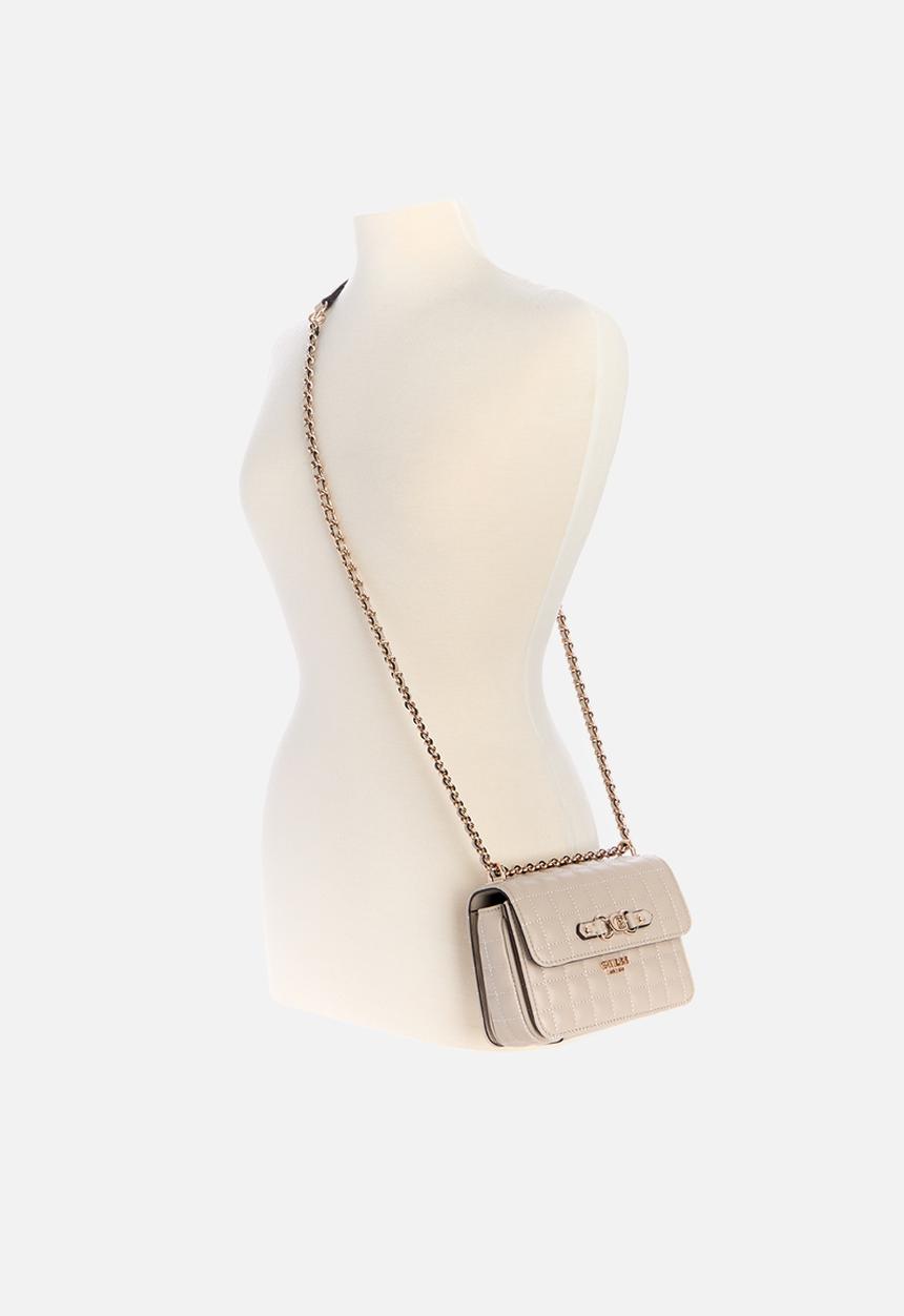 GUESS - Nadira mini convertible crossbody flap - cream