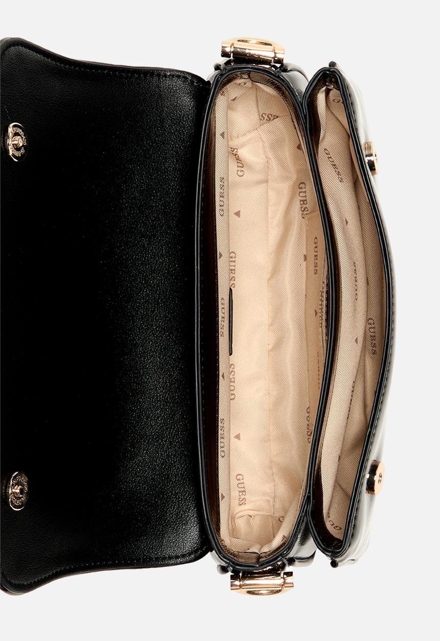 GUESS - Dea mini flap shoulder bag - black