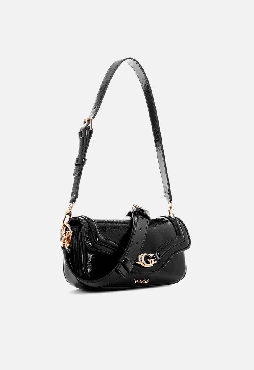GUESS - Dea mini flap shoulder bag - black