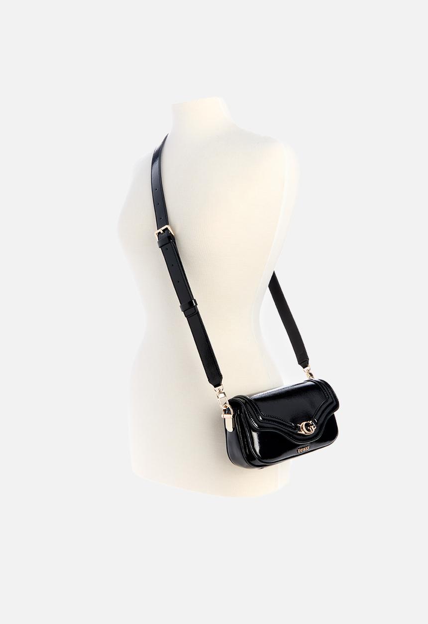 GUESS - Dea mini flap shoulder bag - black