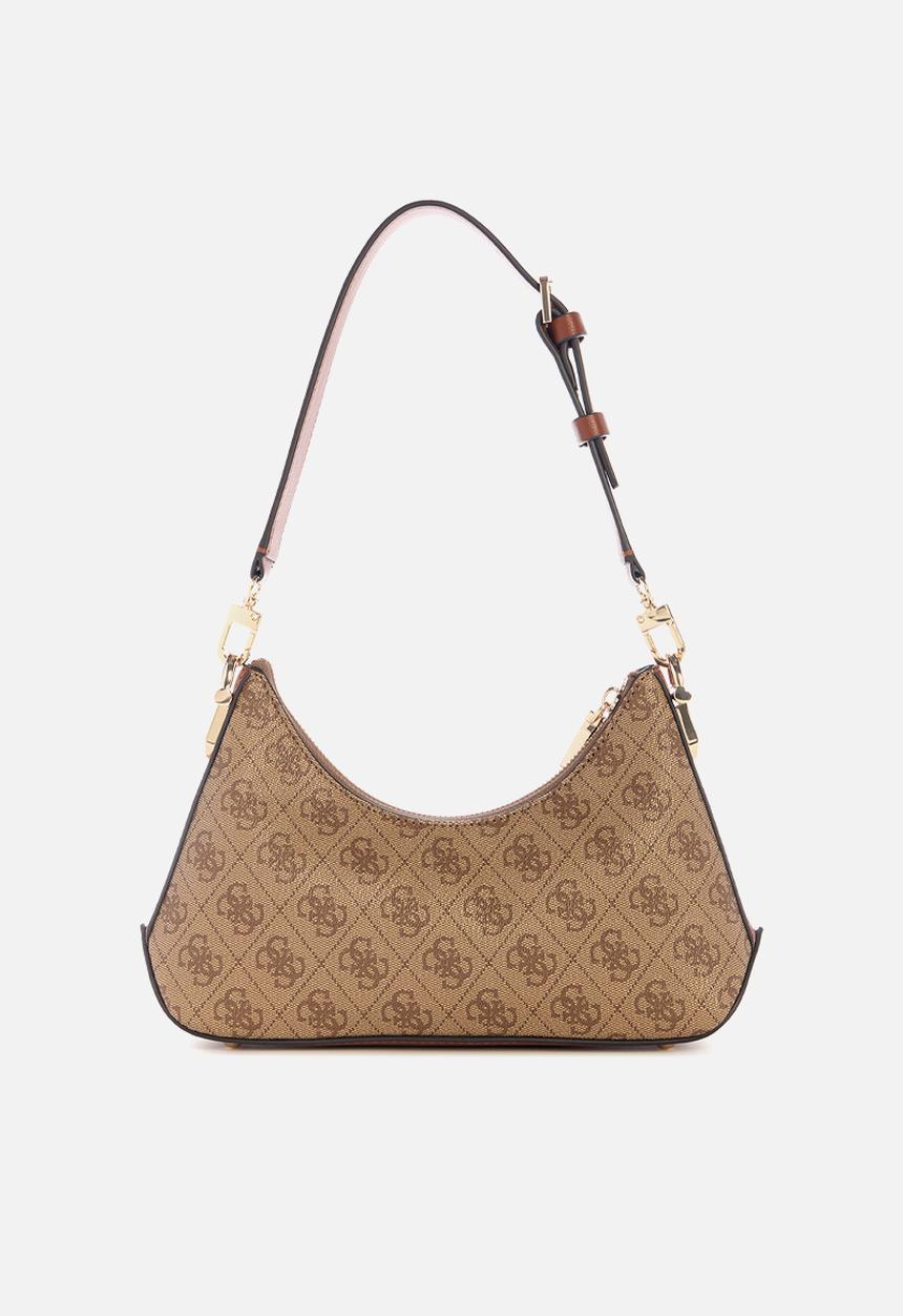 GUESS - Dea top zip shoulder bag - brown