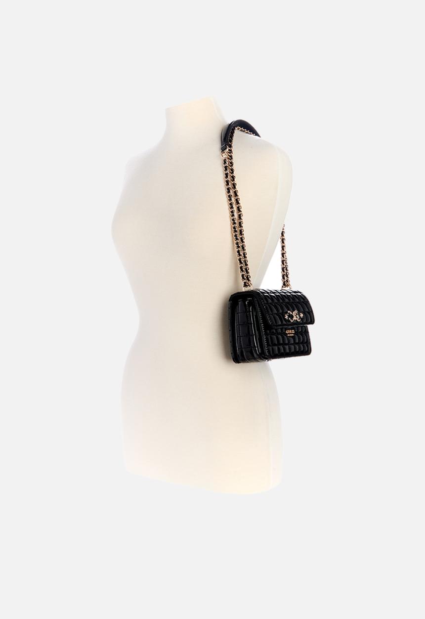 GUESS - Nadira mini Cossbody flap - black