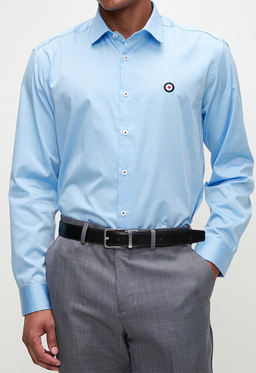 Ben Sherman - Essential target shirt long sleeve - sky