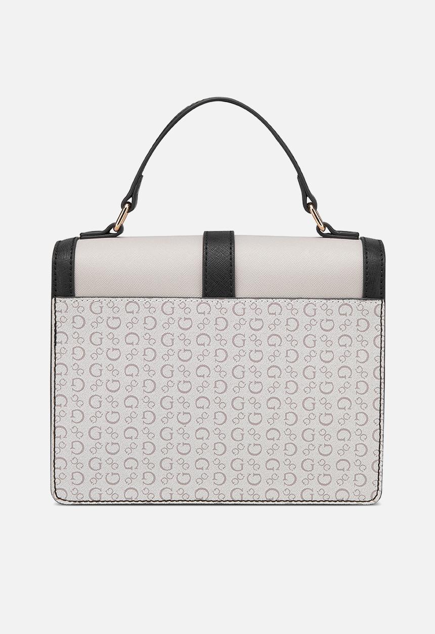 GUESS - Elonzo top handle crossbody - beige