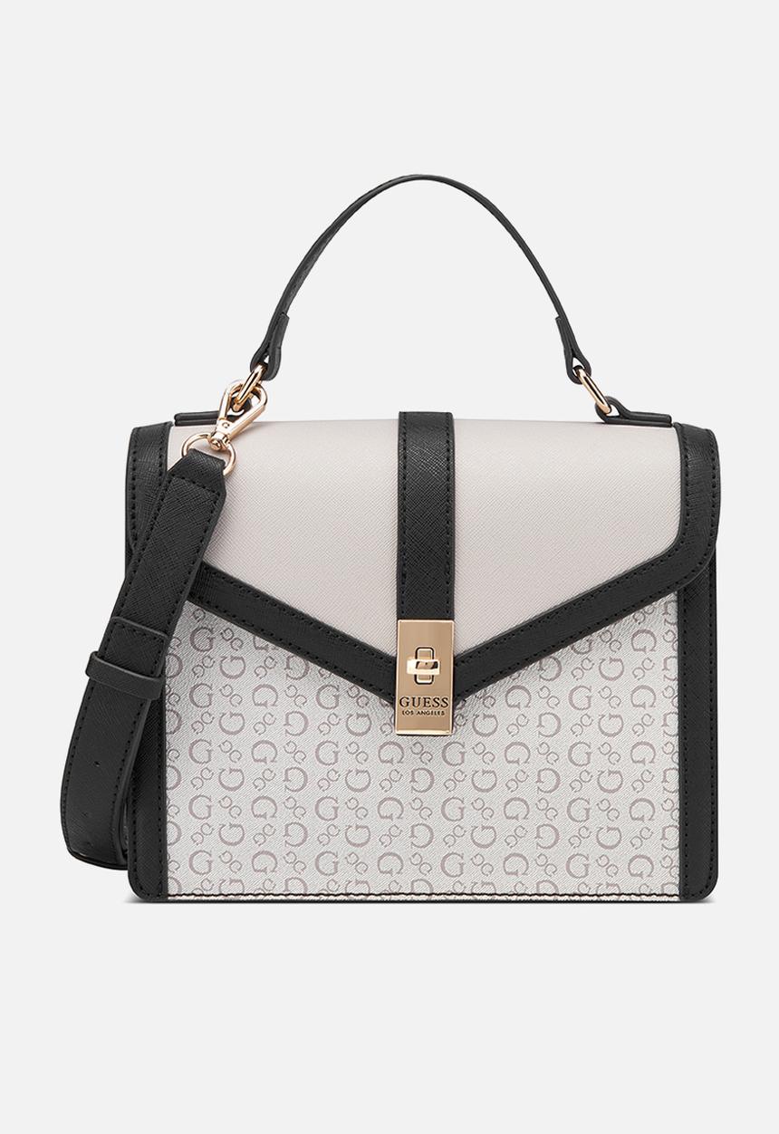 GUESS - Elonzo top handle crossbody - beige