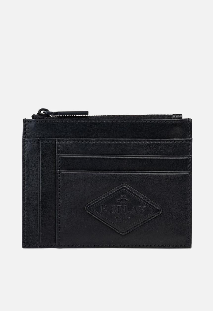 Replay - Sheep Plain Leather Wallet - Black