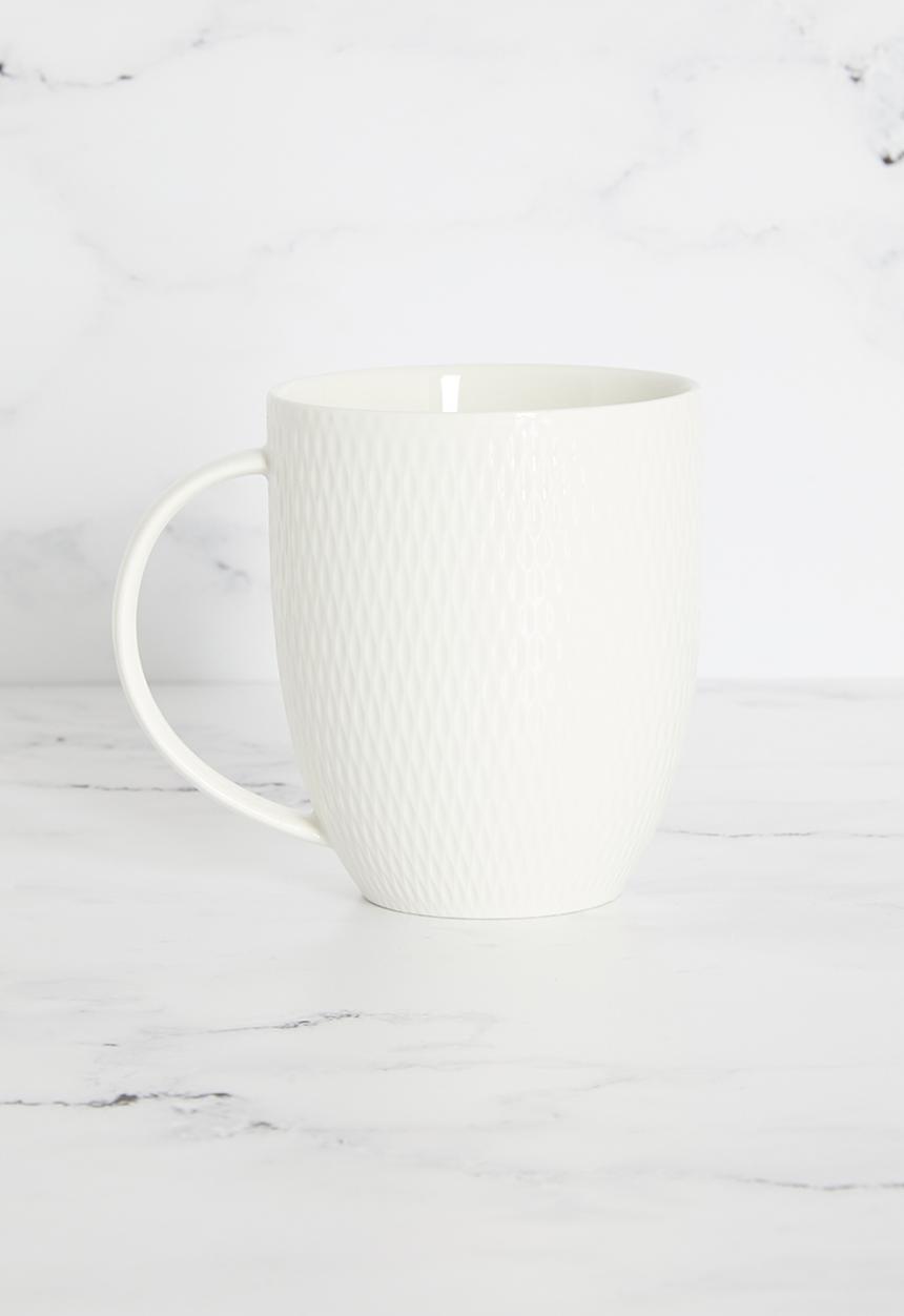 Maxwell & Williams - Diamonds 420ml mug set of 4 - white 