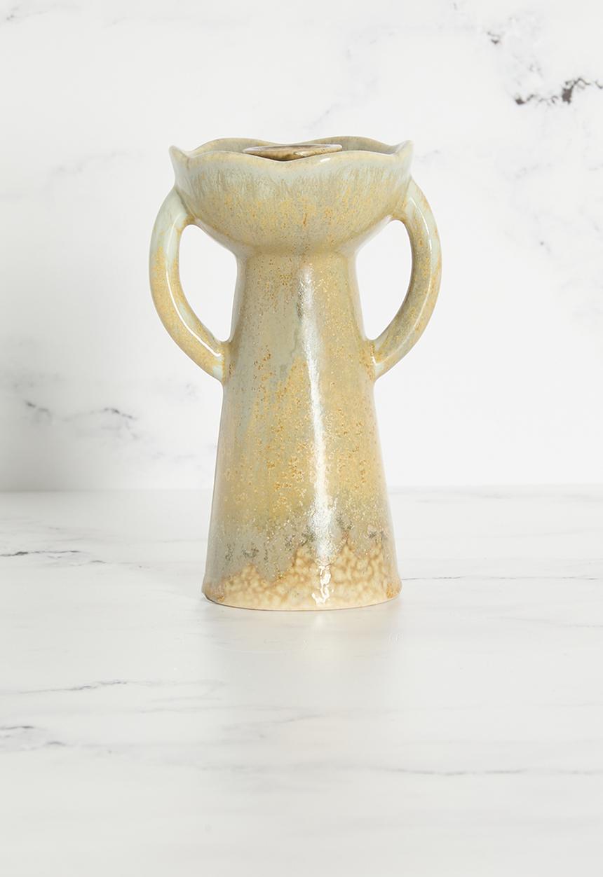 Sixth Floor - Candle Stick Stoneware - Green