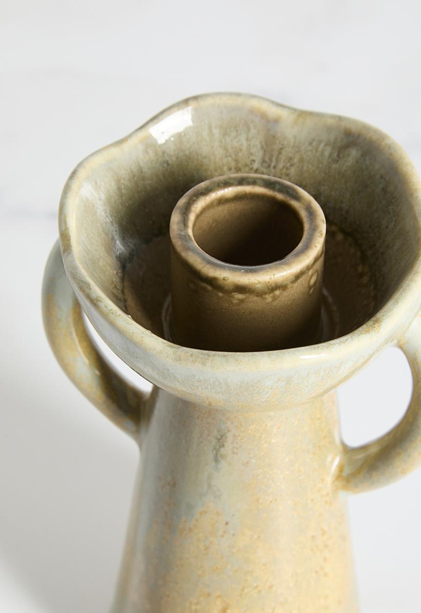 Sixth Floor - Candle Stick Stoneware - Green
