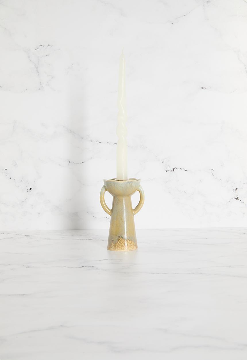 Sixth Floor - Candle Stick Stoneware - Green