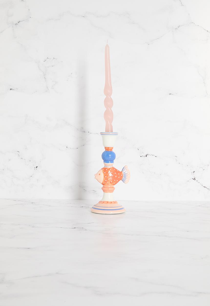 Sixth Floor - Candle Stick Fish Stoneware - multi