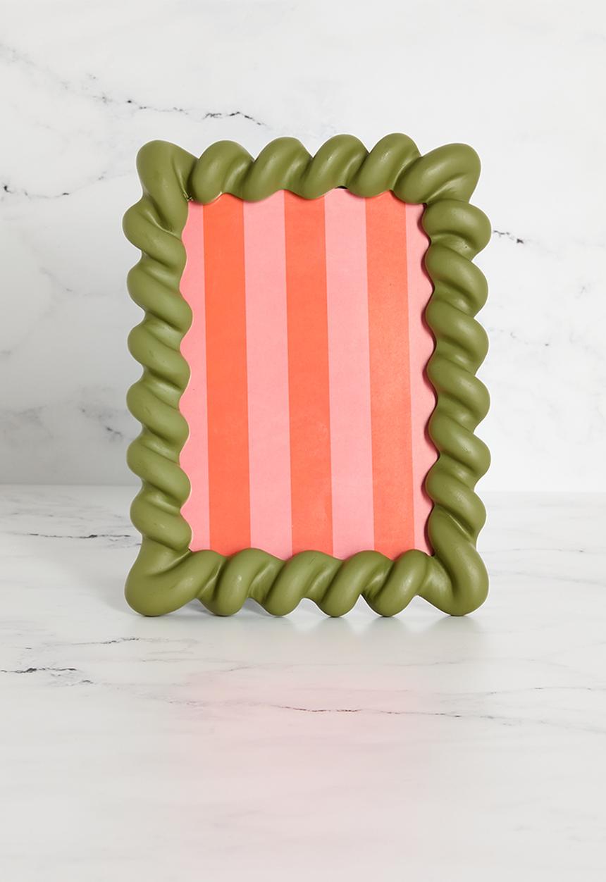 Sixth Floor - Photo Frame Polyresin - Green