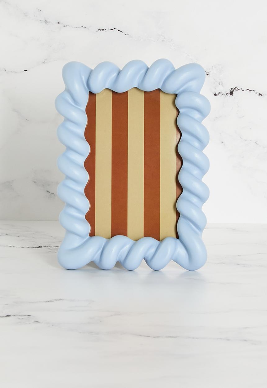 Sixth Floor - Photo Frame Polyresin - Blue