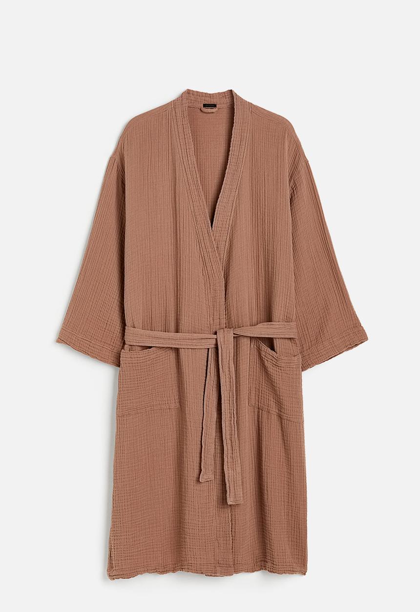 H&M - Muslin dressing gown - brown
