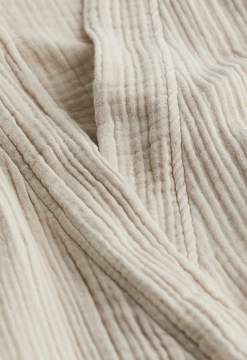 H&M - Muslin dressing gown - beige