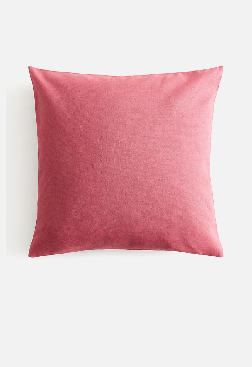 H&M - Cotton canvas cushion cover - pink