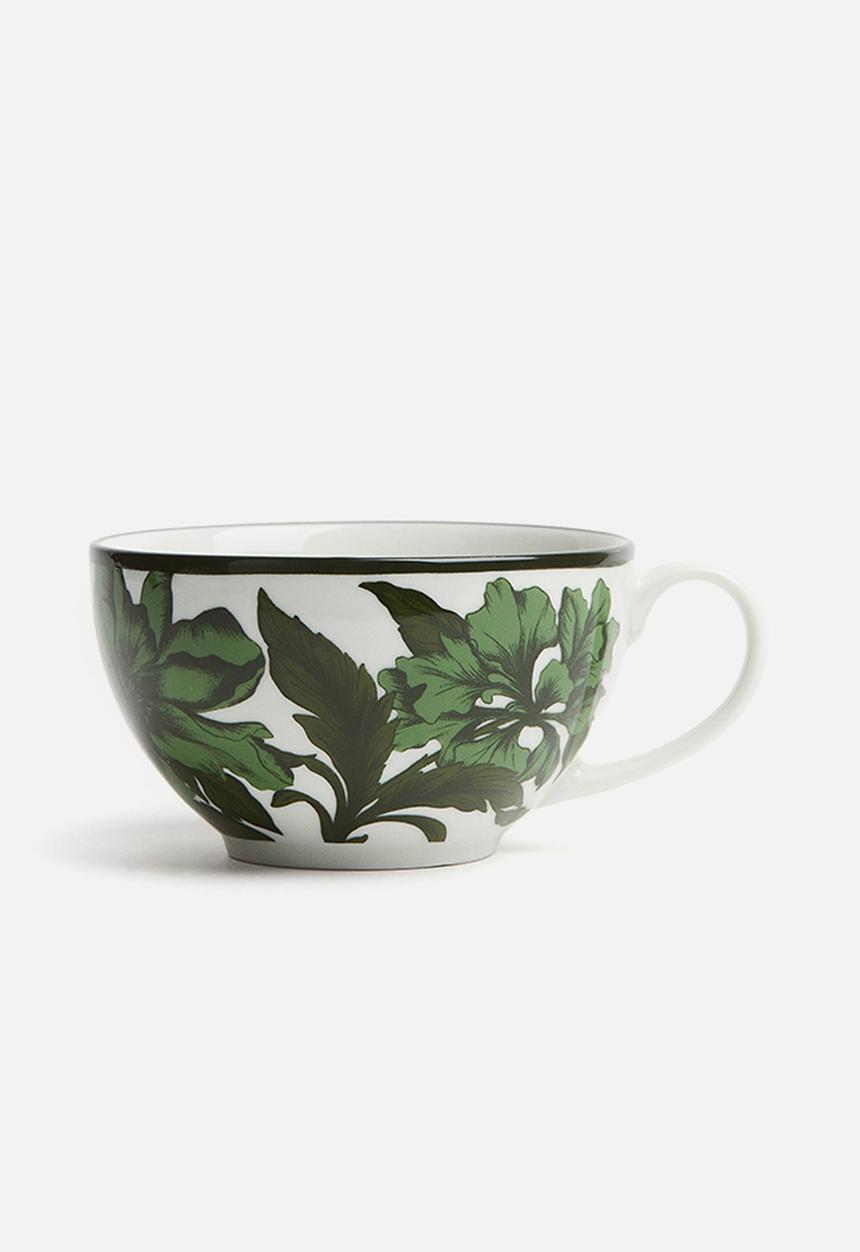 H&M - Porcelain cup - white floral