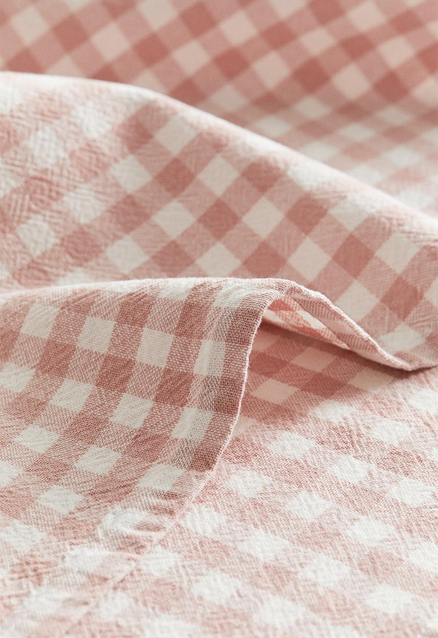 H&M - 2-Pack napkins - dusty pink gingham check