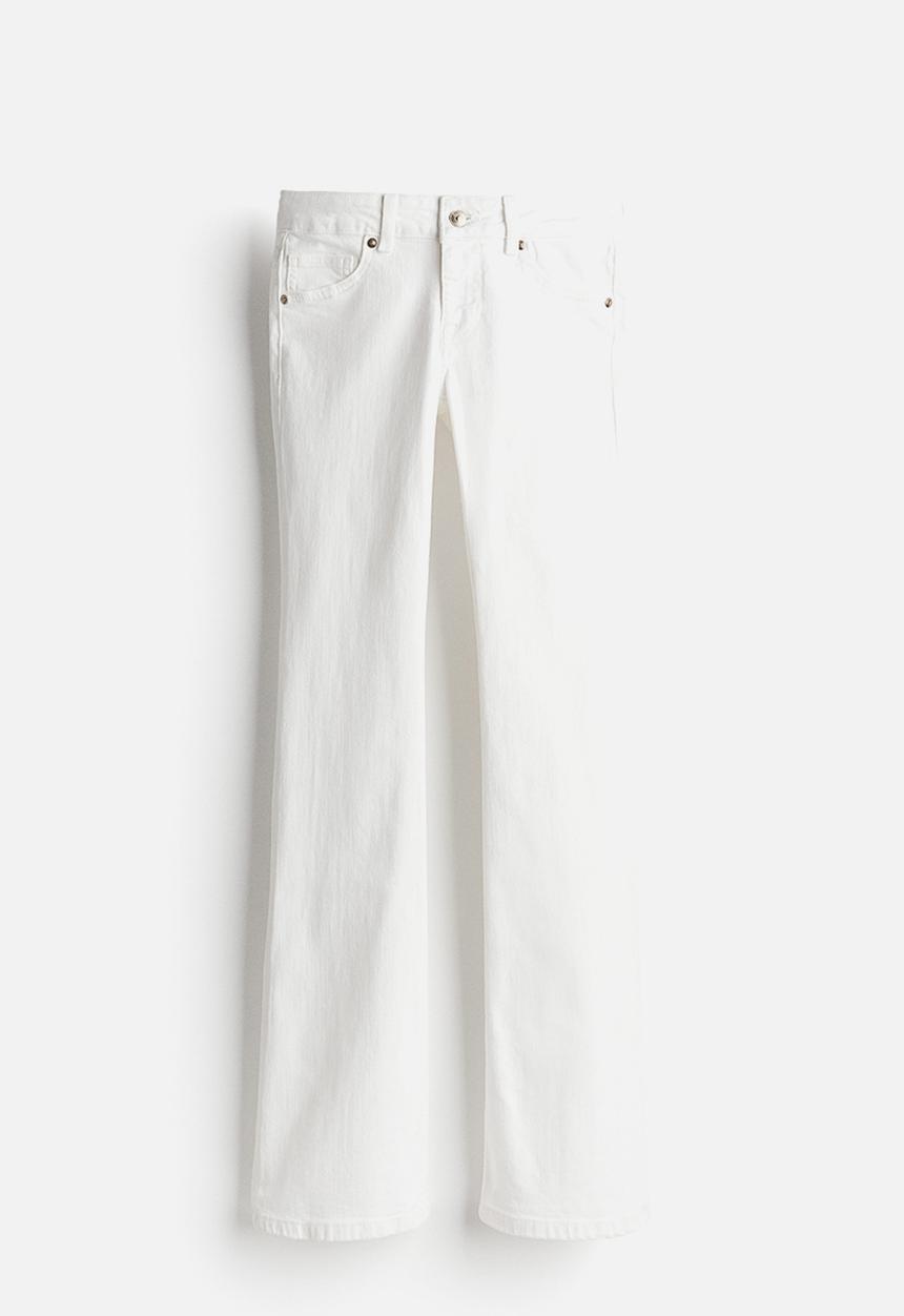 H&M - Flared low jeans - cream