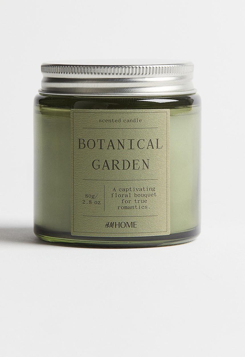 H&M - Small scented candle in glass holder - botanical garden