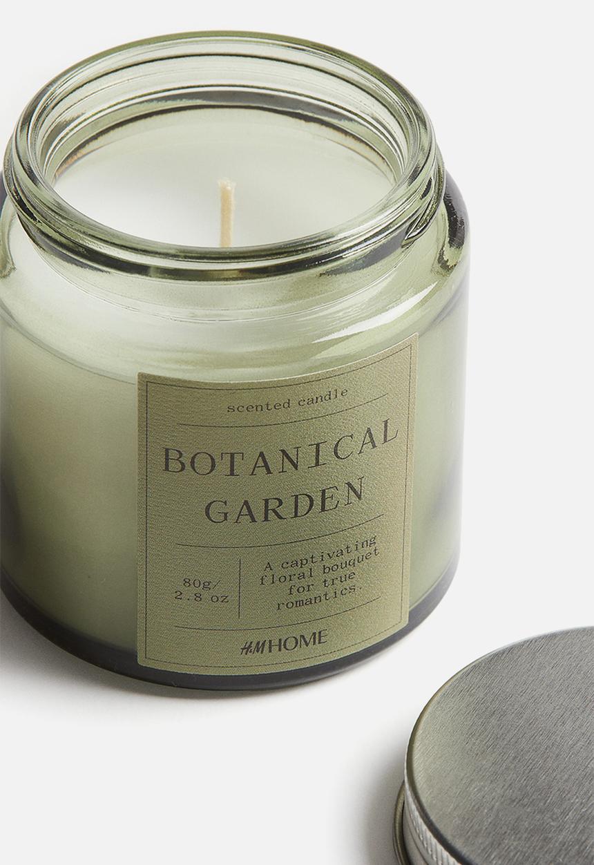H&M - Small scented candle in glass holder - botanical garden