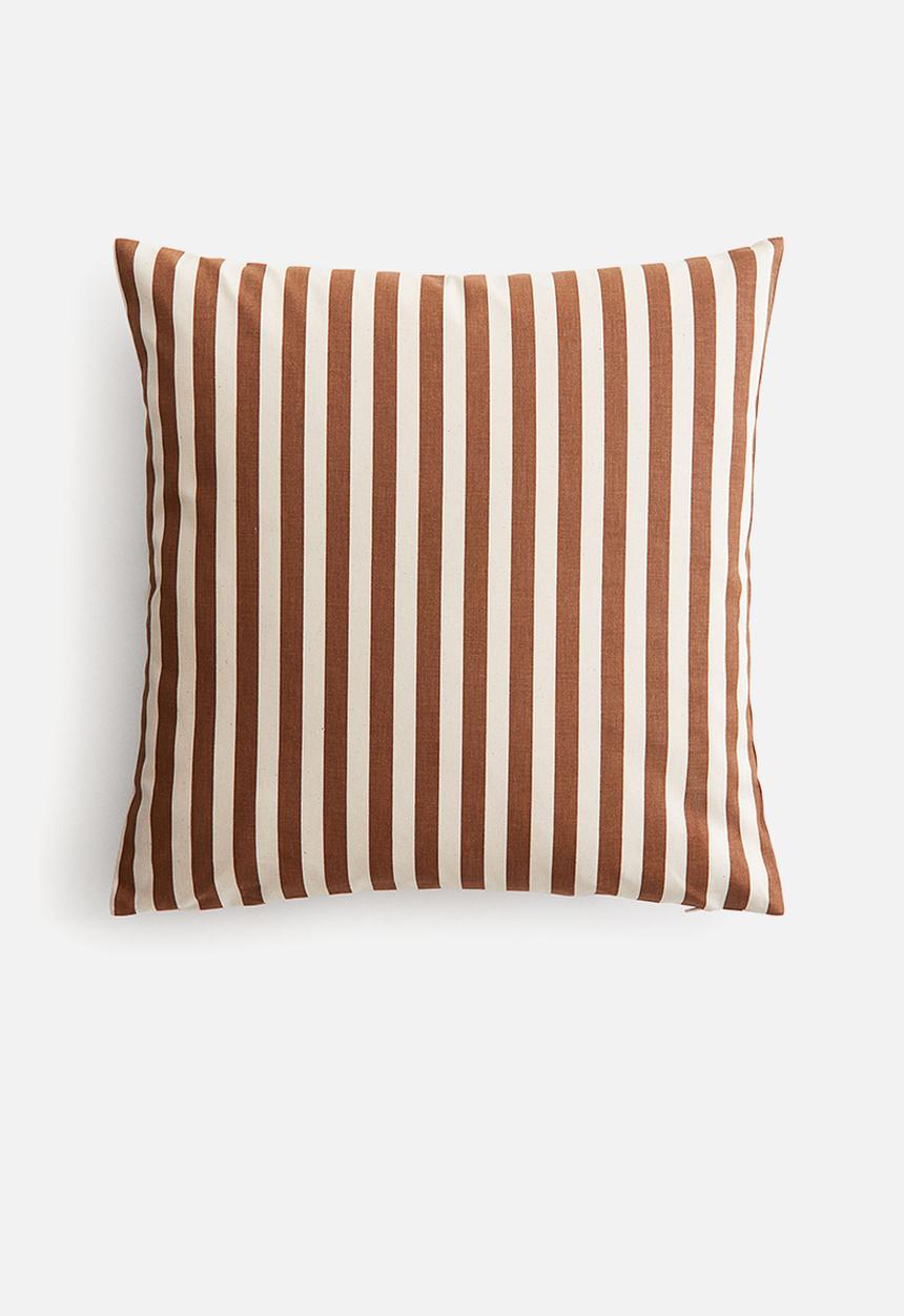 H&M - Outdoor cushion cover - brown striped
