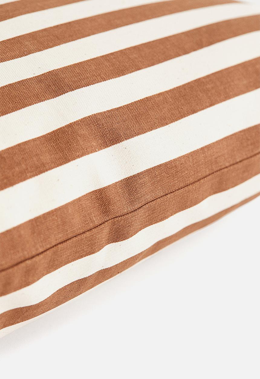 H&M - Outdoor cushion cover - brown striped