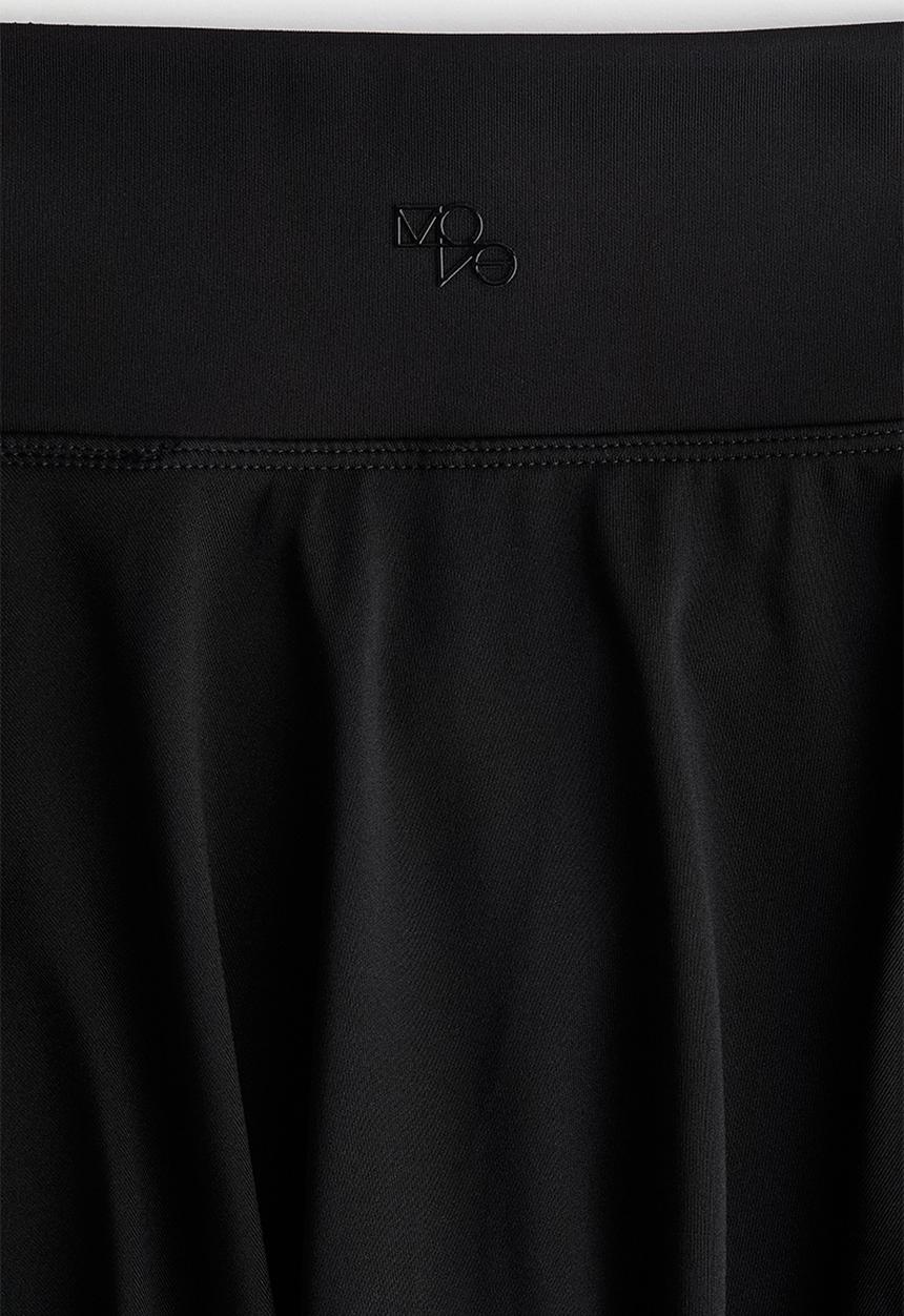 H&M - Circle-cut tennis skirt with drymove™ - black