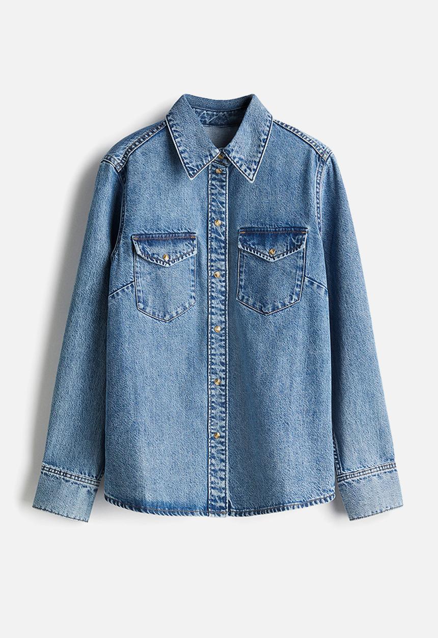 H&M - Denim shirt - light denim blue 