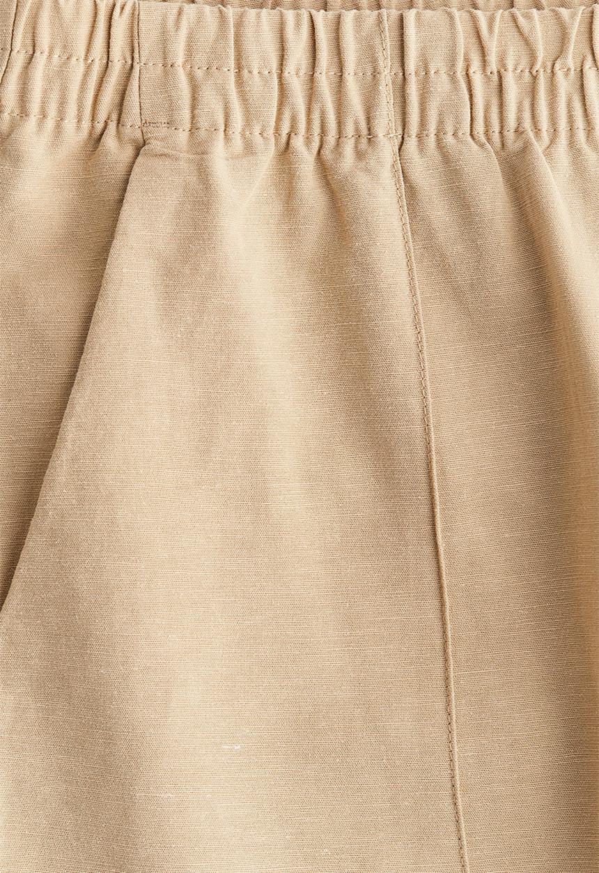 H&M - Linen-blend trousers - beige