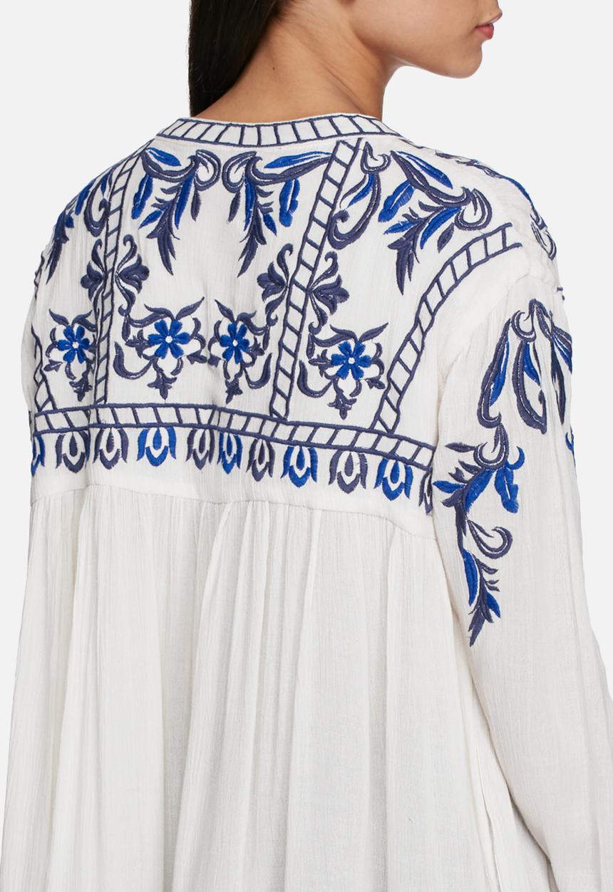 Glamorous - Embroidered front tie jacket