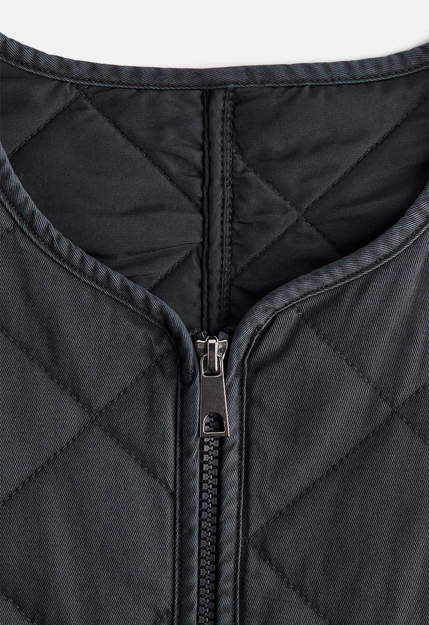 H&M - Quilted cotton jacket - dark grey