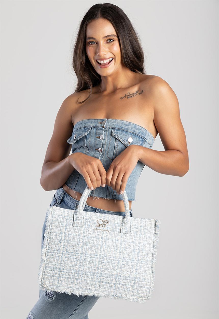 SISSY BOY - Boucle tote bag - blue