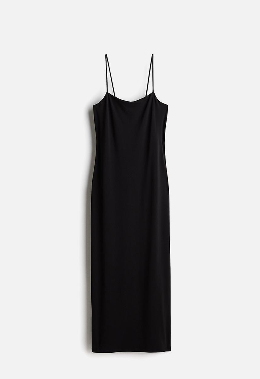 H&M - Strappy bodycon dress - black