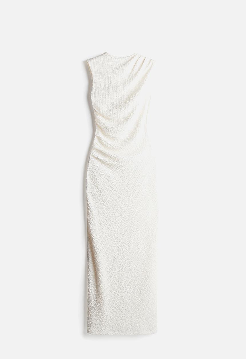 H&M - Draped bodycon dress - cream