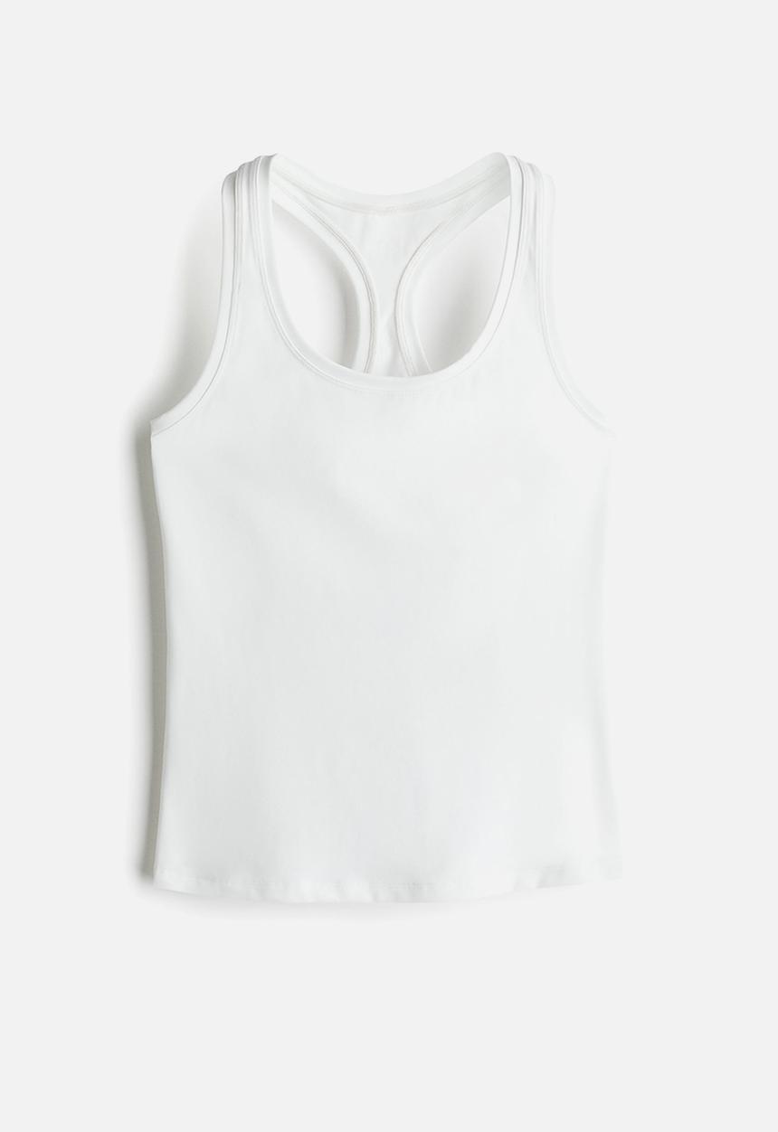 H&M - Sports vest top with softmove™ - white