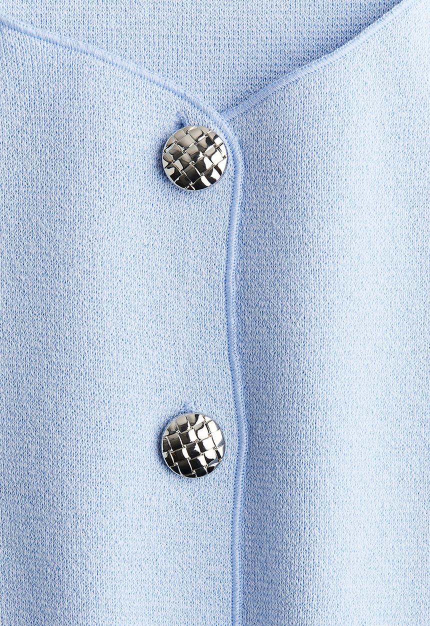 H&M - Short-sleeved jersey cardigan - light blue