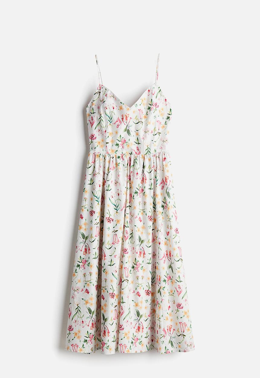 H&M - Strappy dress - white floral