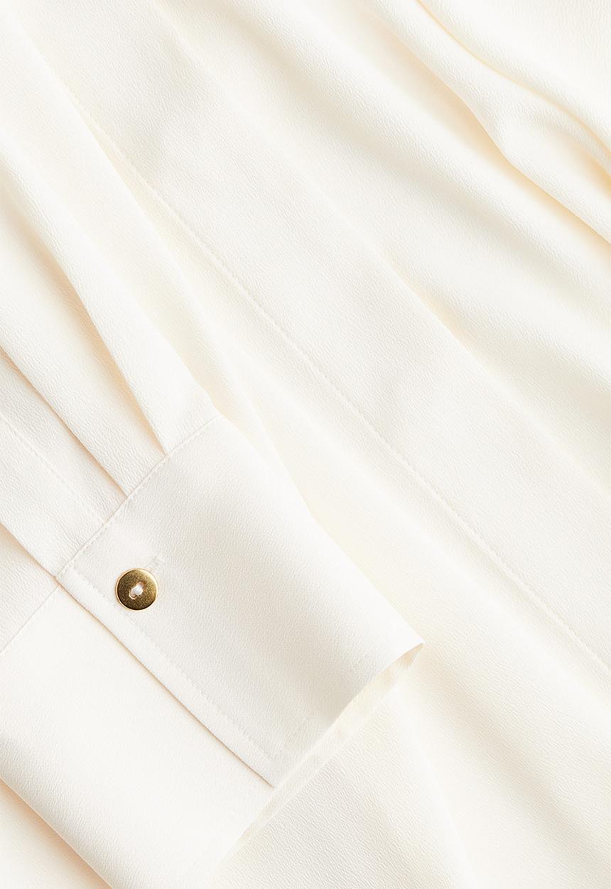 H&M - Crêpe shirt - cream