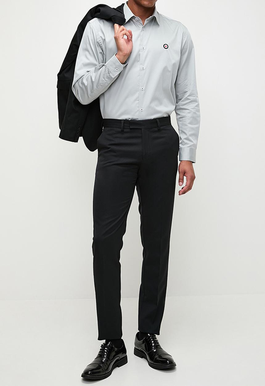 Ben Sherman - Essential target shirt long sleeve - ash grey