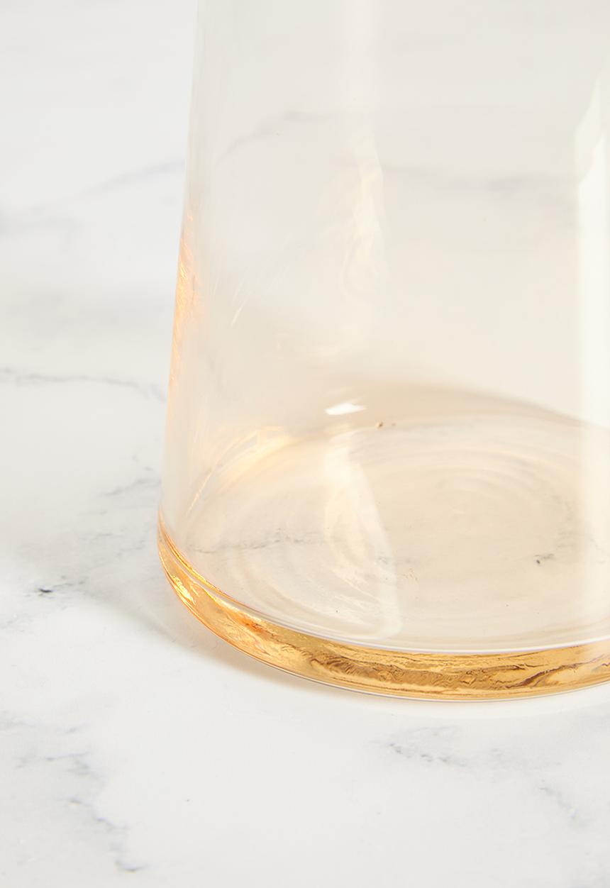 Excellent Houseware - Lucern Glass Decanter- Brown