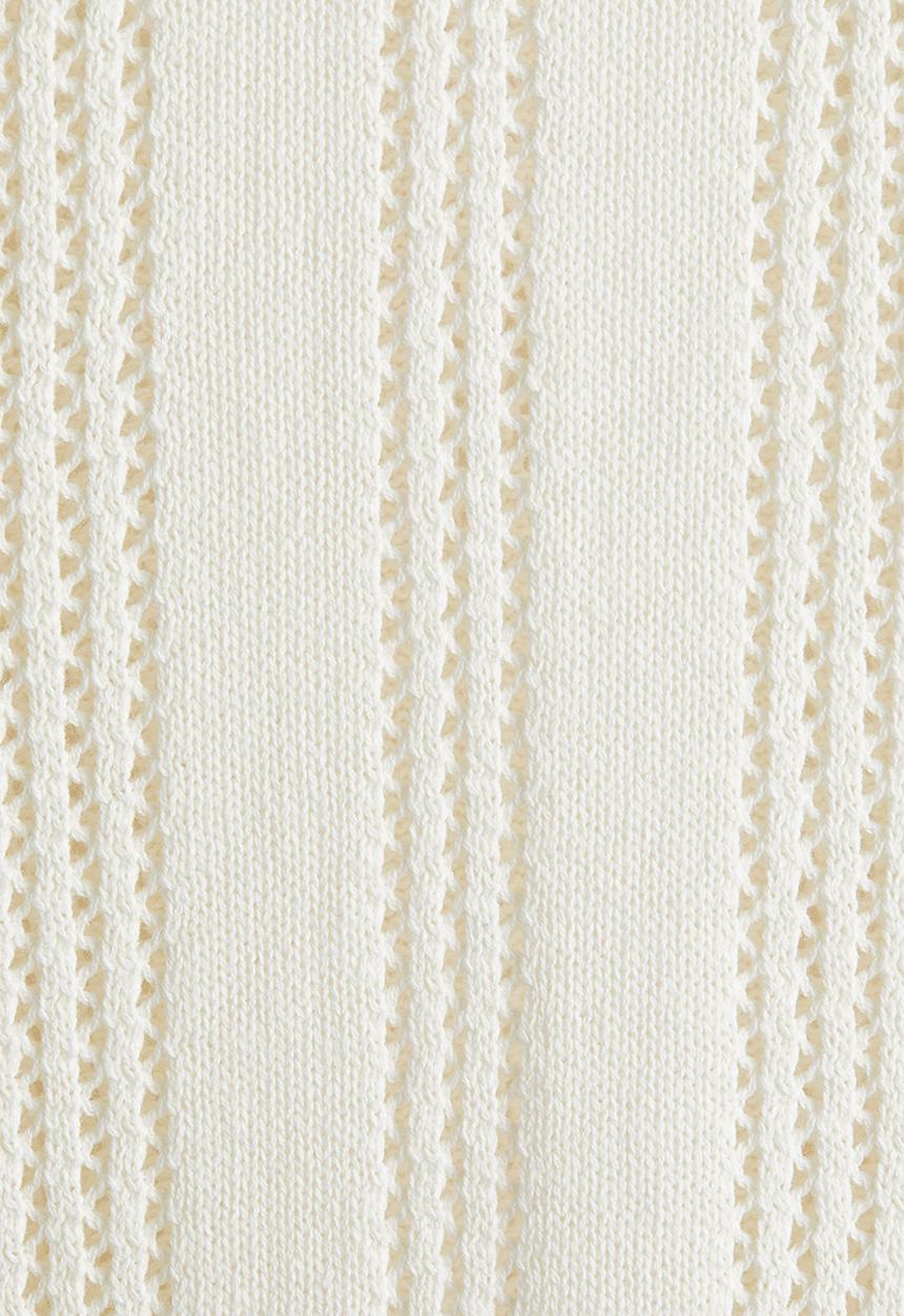 H&M - Regular fit pointelle-knit jumper - white