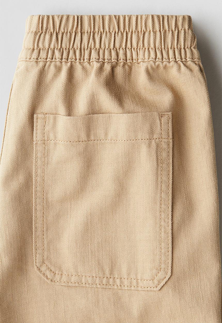 H&M - Loose-fit cotton twill trousers - beige
