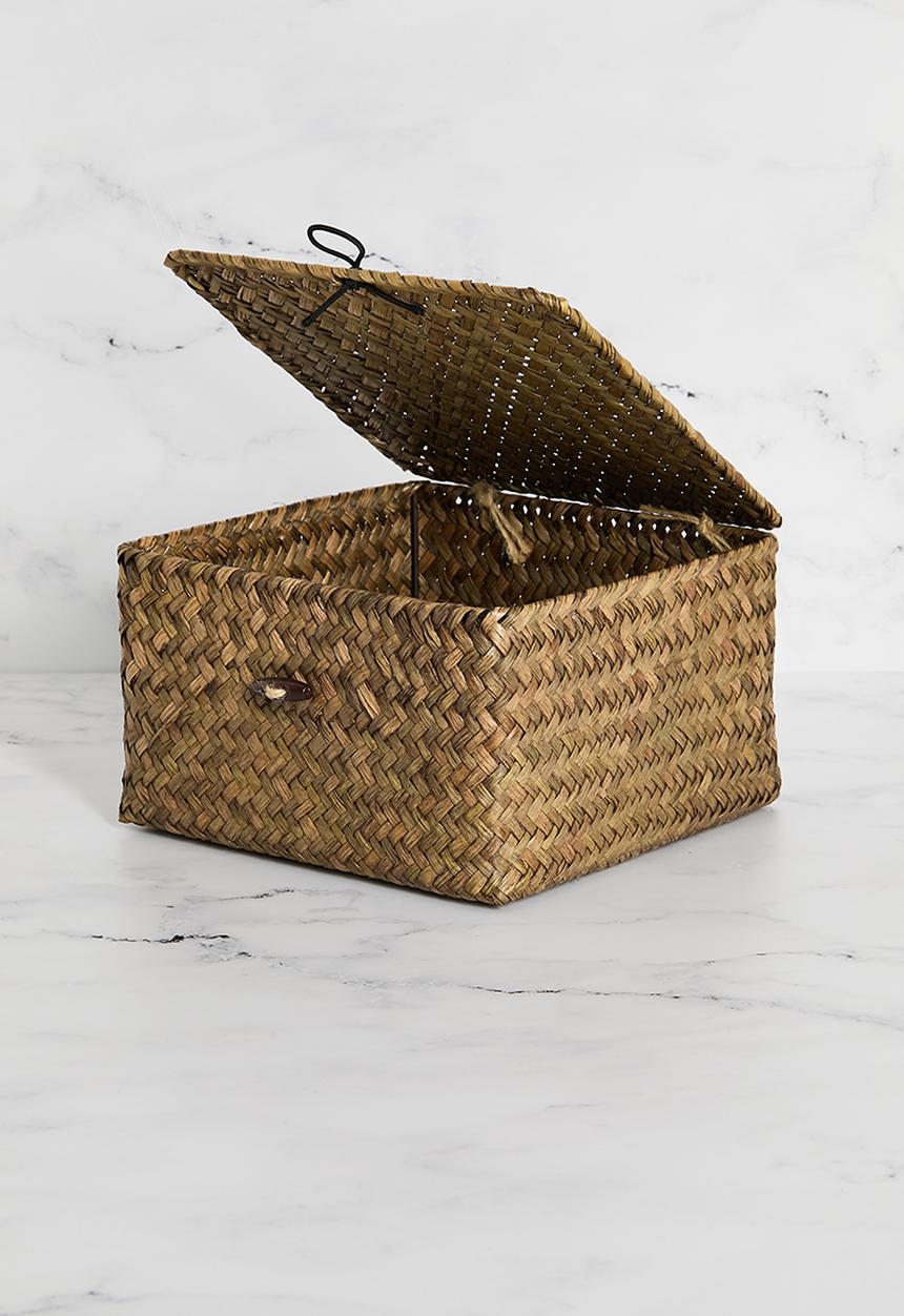 Sixth Floor - Seagrass Storage Boxes Natural 