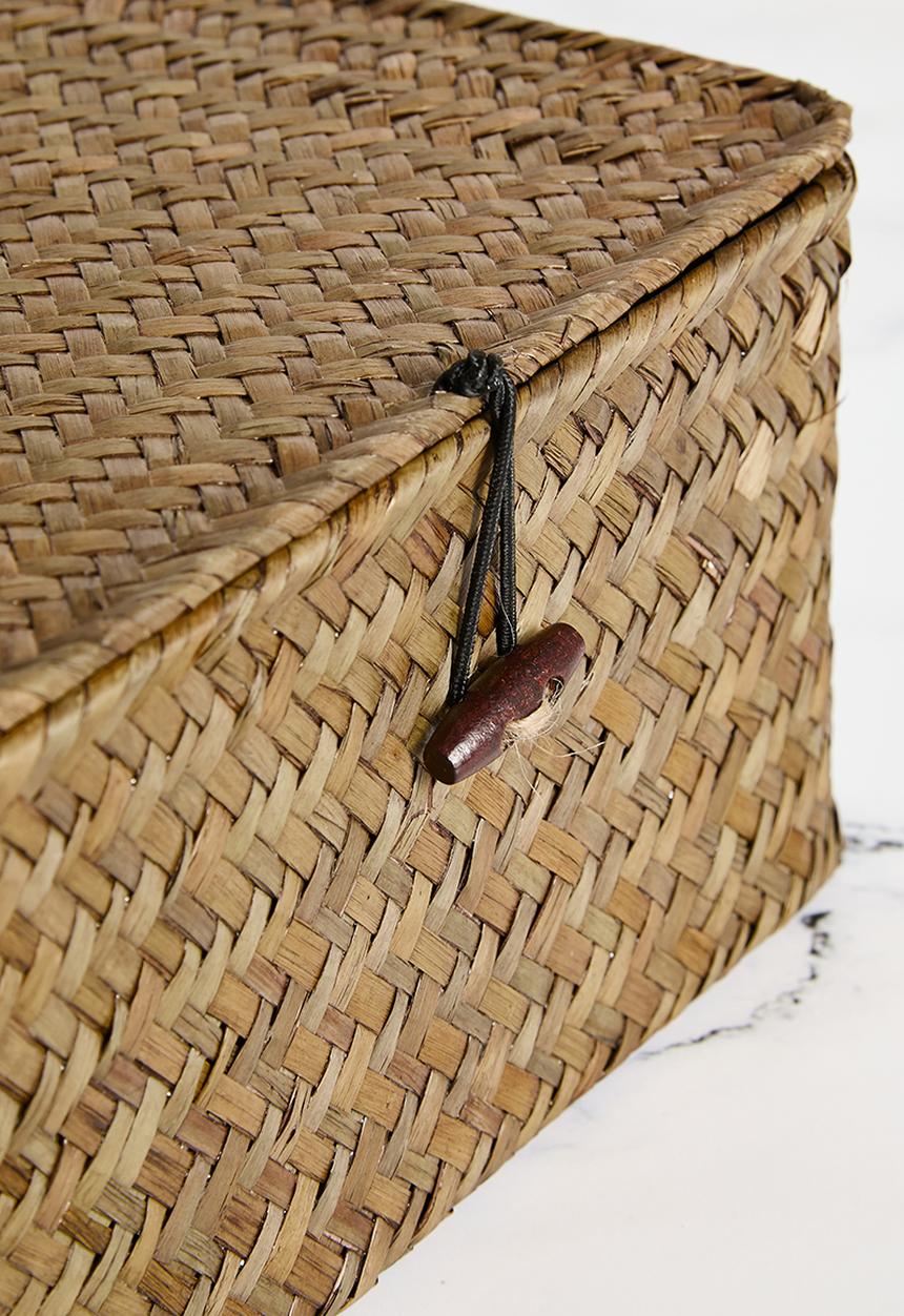 Sixth Floor - Seagrass Storage Boxes Natural 