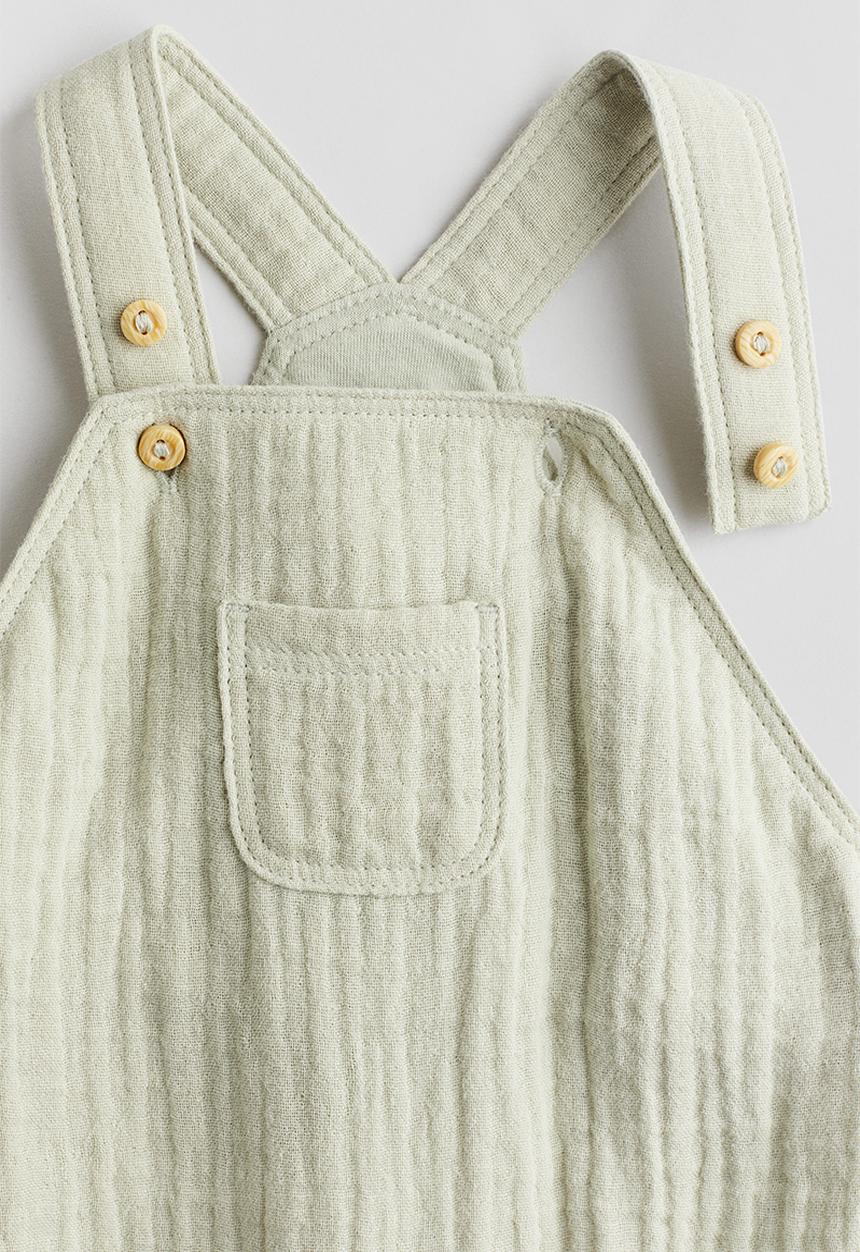 H&M - 2-Piece cotton set - light green/white